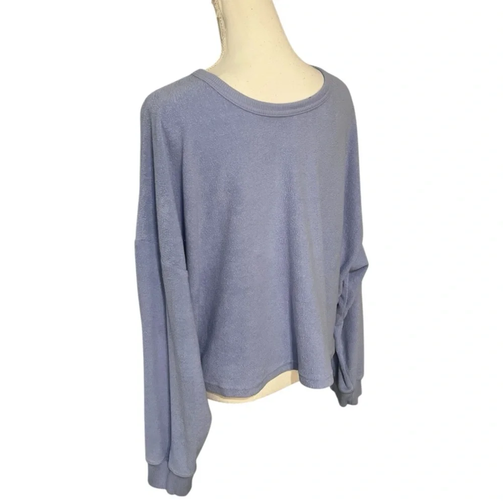 Aerie Light Purple V-Neck Drawstring Sweatshirt size XXL EUC - Picture 5 of 5